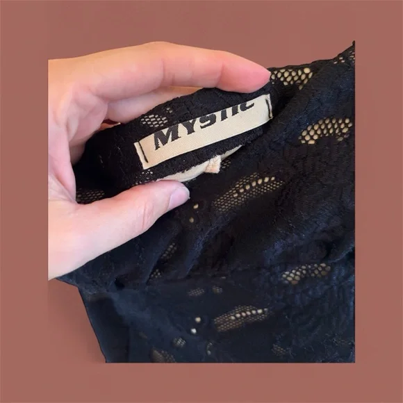 CCO Strapless Mystic Black Lace Dress - Picture 3 of 4